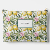 レモイタリアンンの花地中海の水色 アクセサリーポーチ (裏面)