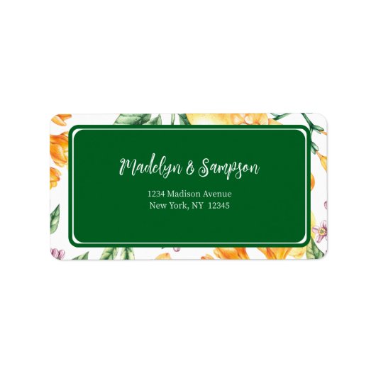 レモイタリアンンウォーター差出人住所ラベル ラベル (正面)