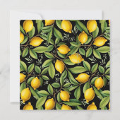 レモイタリアンンズバースデーパーティーまたは柑橘系フェスティバル 招待状 (裏面)
