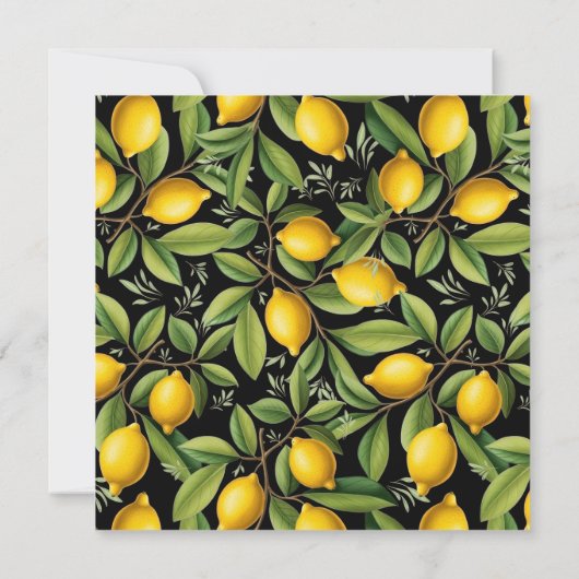 レモイタリアンンズバースデーパーティーまたは柑橘系フェスティバル 招待状 (裏面)