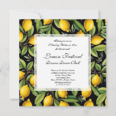 レモイタリアンンズバースデーパーティーまたは柑橘系フェスティバル 招待状 (正面)
