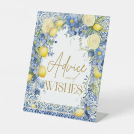 レモイタリアンンタイルアドバイスウィッシュブライダルシャワー 台座サイン