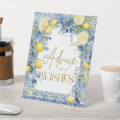 レモイタリアンンタイルアドバイスウィッシュブライダルシャワー 台座サイン (インサイチュ)