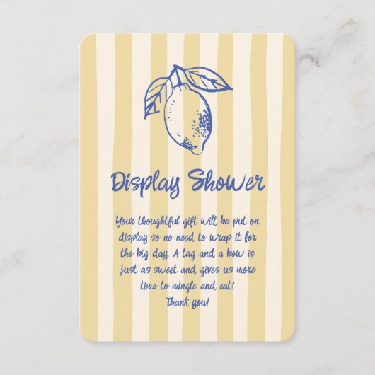 レモイタリアンンドルハンドドロッドディスプレイシャワー エンクロージャーカード (正面)