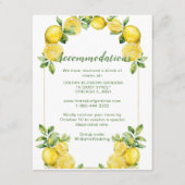 レモイタリアンンフレーム結婚の宿泊 エンクロージャーカード (正面)