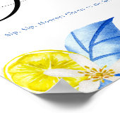 レモイタリアンンフローラブライダルシャワー ポスター (角)