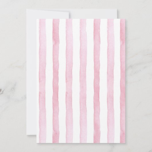 レモイタリアンンブライダルシャワーピンクドルチェヴィタドードル 招待状 (裏面)