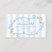 レモイタリアンンブルー弓ママの腹の大きさ エンクロージャーカード (正面)