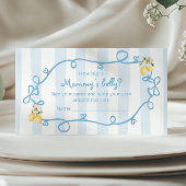 レモイタリアンンブルー弓ママの腹の大きさ エンクロージャーカード