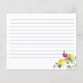 レモイタリアンンブーゲンビリア柑橘系レシピカード (裏面)