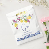 レモイタリアンンブーゲンビリア柑橘類ブライダルシャワー フェイバーバッグ (封をした状態)