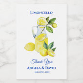 レモイタリアンンミニリモンチェロ結婚ズ ワインラベル (シングルラベル)