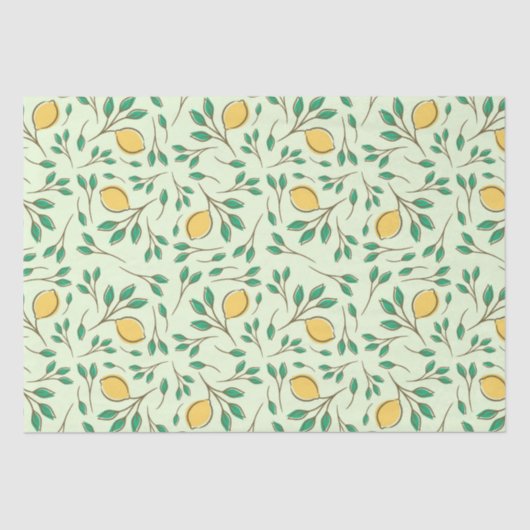 レモイタリアンンリーフデカップフルーツティッシュペーパー 薄葉紙 (正面)