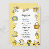 レモイタリアンン海岸夏バチェロレッテ 招待状 (正面/裏面)