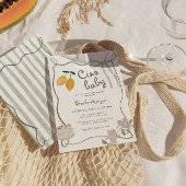 レモイタリアンン男女兼用ベビーシャワー 招待状