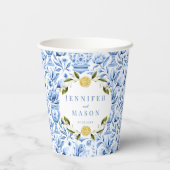 レモイタリアンン結婚の紙カップ 紙コップ (裏面)