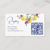 レモイタリアンンbougainvillea柑橘類ギフト登録 エンクロージャーカード (正面)