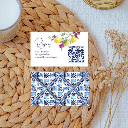 レモイタリアンンbougainvillea柑橘類ギフト登録 エンクロージャーカード