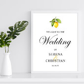 レモエレガントンの結婚歓迎プリント可能 ポスター