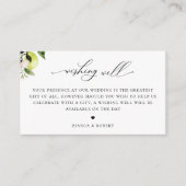 レモエレガントンの結婚願い井戸 エンクロージャーカード (正面)