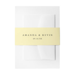 レモエレガントンイエロー 招待状ベリーバンド