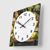 レモエレガントンイタリアンバスケットアマルフィコーストレモン スクエア壁時計 (傾斜)