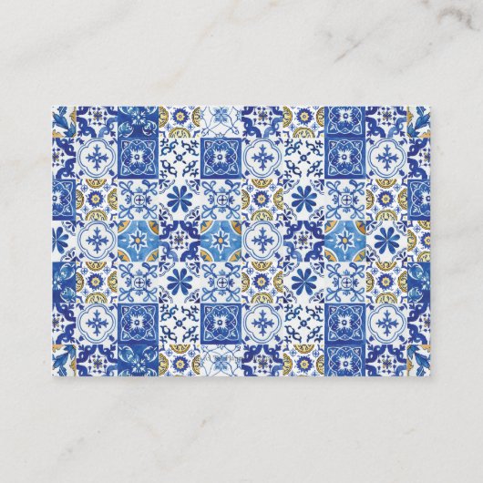 レモエレガントンスフローラモザイク結婚ズ詳細 エンクロージャーカード (裏面)