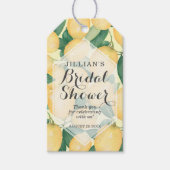 レモエレガントンスブライダルシャワーサンキュー ギフトタグ (正面)