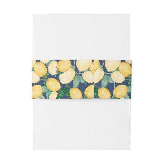 レモエレガントンズオンネイビー 招待状ベリーバンド (裏面例)