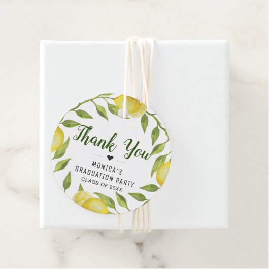 レモエレガントンズグリーナリーシック卒業ありがとう フェイバータグ (インサイチュ)