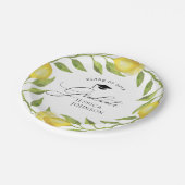 レモエレガントンズグリーンリーシック卒業パーティー ペーパープレート (アングル)