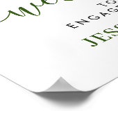 レモエレガントンズグリーンリー婚約パーティへようこそ ポスター (角)