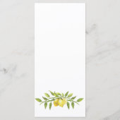 レモエレガントンズグ結婚リーナリー メニュー (裏面)