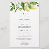 レモエレガントンフローラブライダルシャワーま結婚たはメニュー (正面)