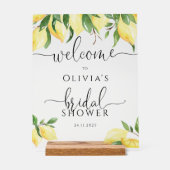 レモエレガントンブライダルシャワーへようこそ アクリルサイン (正面)