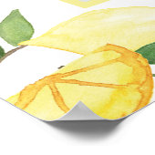 レモエレガントンブライダルシャワーフォトブースポスター ポスター (角)