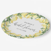 レモエレガントンブライダルシャワー紙 ペーパープレート (アングル)