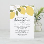 レモエレガントン地中海のテーマブライダルシャワー 招待状 (スタンド正面)