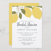 レモエレガントン地中海のテーマブライダルシャワー 招待状 (正面/裏面)