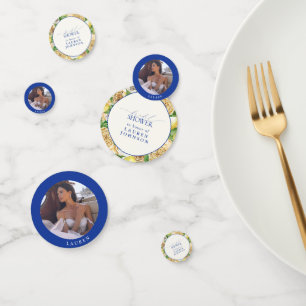 レモエレガントン地中海のフローラブライダルシャワー コンフェッティ