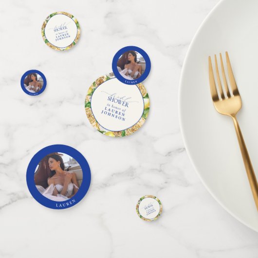 レモエレガントン地中海のフローラブライダルシャワー コンフェッティ (グループ)