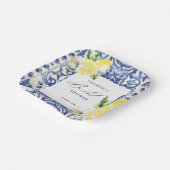 レモエレガントン地中海のフローラブライダルシャワー ペーパープレート (傾斜あり)