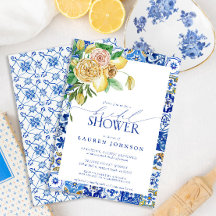 レモエレガントン地中海のフローラブライダルシャワー