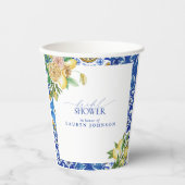 レモエレガントン地中海のフローラブライダルシャワー 紙コップ (正面)