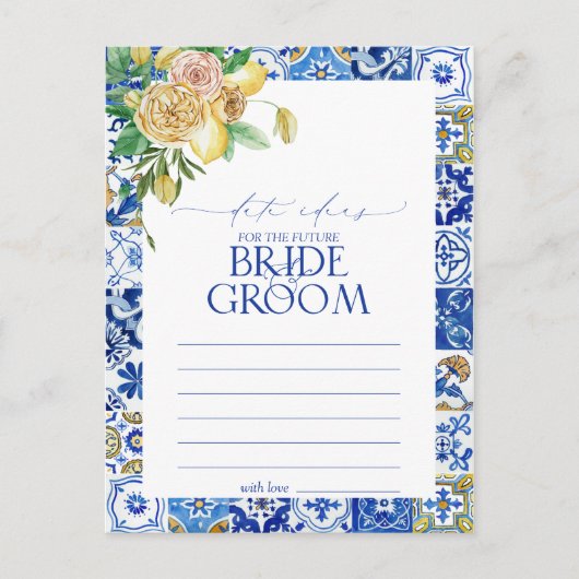 レモエレガントン地中海のフローラ日付アイディア ポストカード (正面)