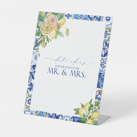 レモエレガントン地中海のフローラ日付アイディア 台座サイン (正面)