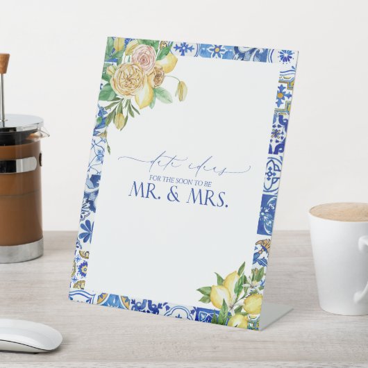 レモエレガントン地中海のフローラ日付アイディア 台座サイン (インサイチュ)