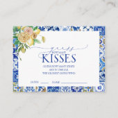 レモエレガントン地中海のブライダルシャワーゲーム エンクロージャーカード (正面)