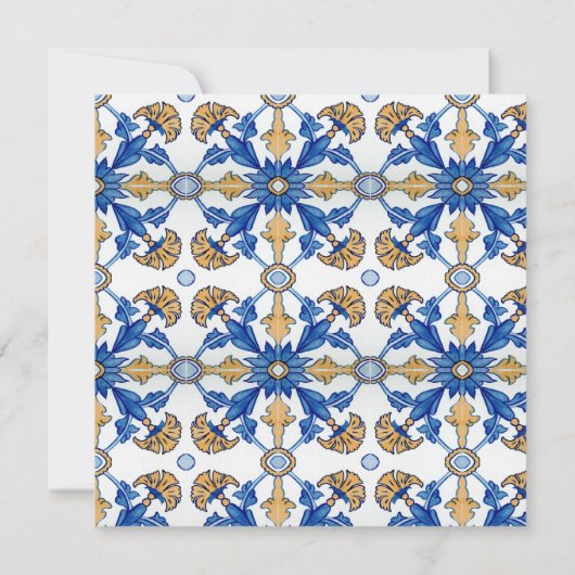 レモエレガントン地中海のブライダルシャワーメール 招待状 (裏面)