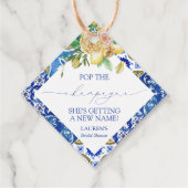 レモエレガントン地中海のミニシャンパンボトル フェイバータグ (裏面)